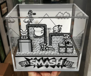 Super Smash Bros Game Boy Cubic Diorama