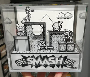 Super Smash Bros Game Boy Cubic Diorama