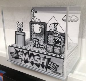 Super Smash Bros Game Boy Cubic Diorama