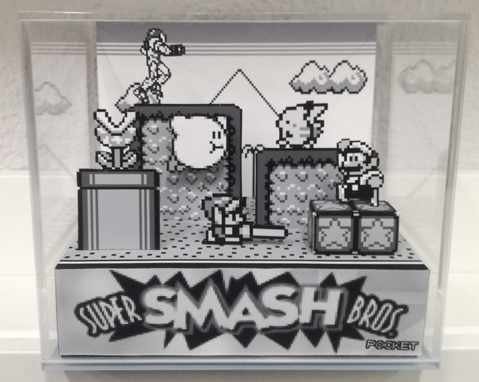 Super Smash Bros Game Boy Cubic Diorama