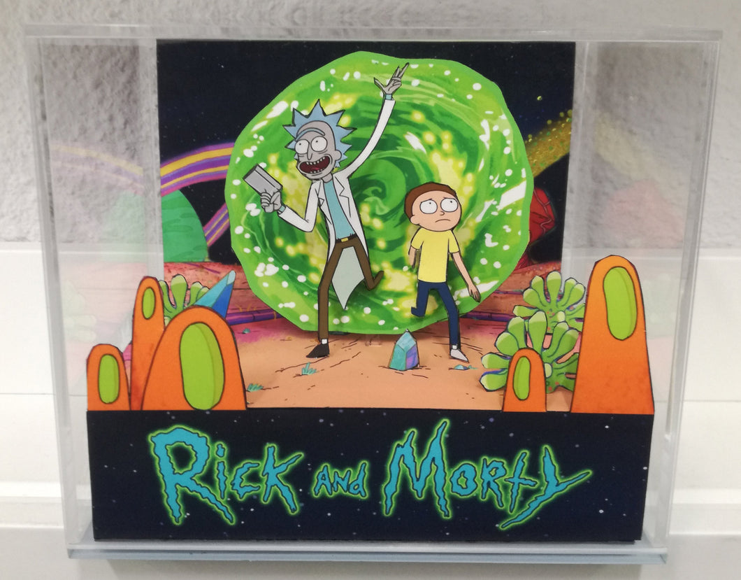 Rick and Morty Cubic Diorama