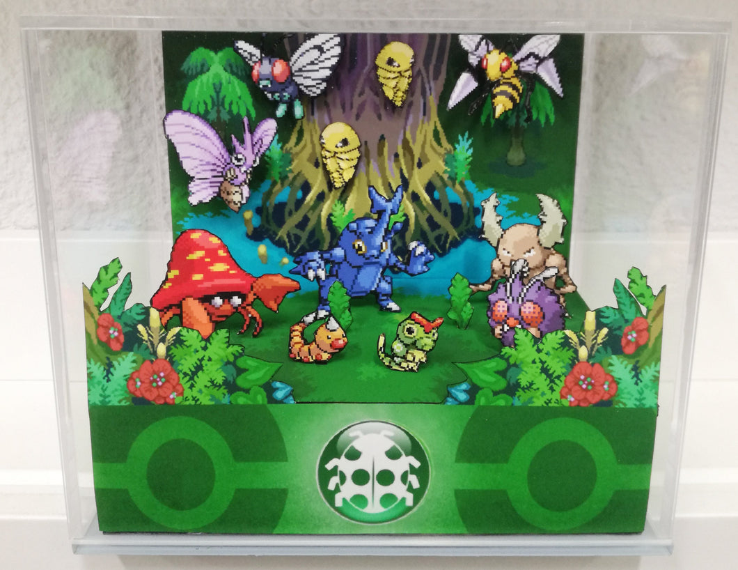 Pokemon Home Bug Cubic Diorama