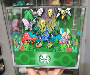 Pokemon Home Bug Cubic Diorama