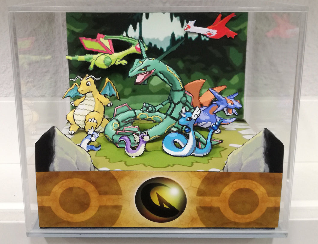 Pokemon Home Dragon Cubic Diorama