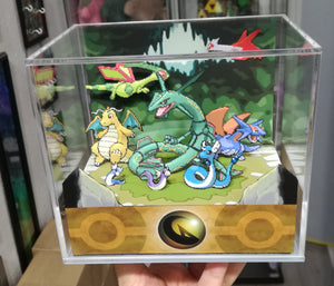 Pokemon Home Dragon Cubic Diorama