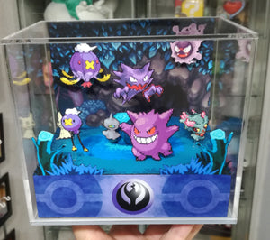 Pokemon Home Ghost Cubic Diorama