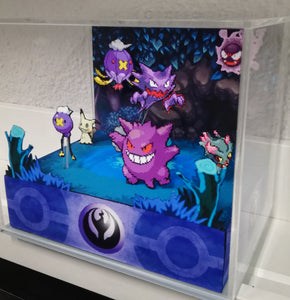 Pokemon Home Ghost Cubic Diorama