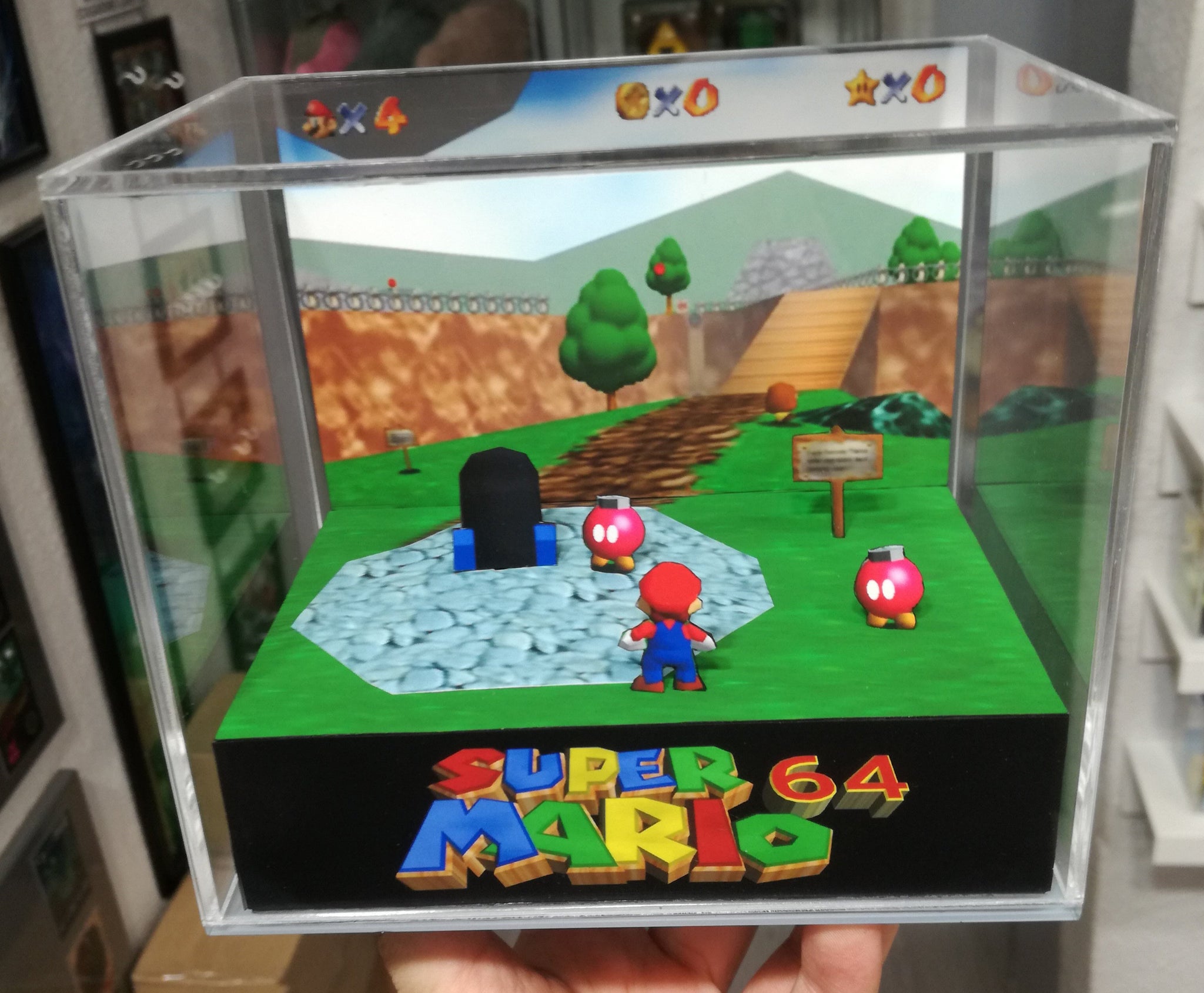 Paper Mario 64 Cubo Diorama 