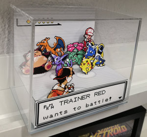 Pokemon Silver/Gold RED Battle Cubic Diorama