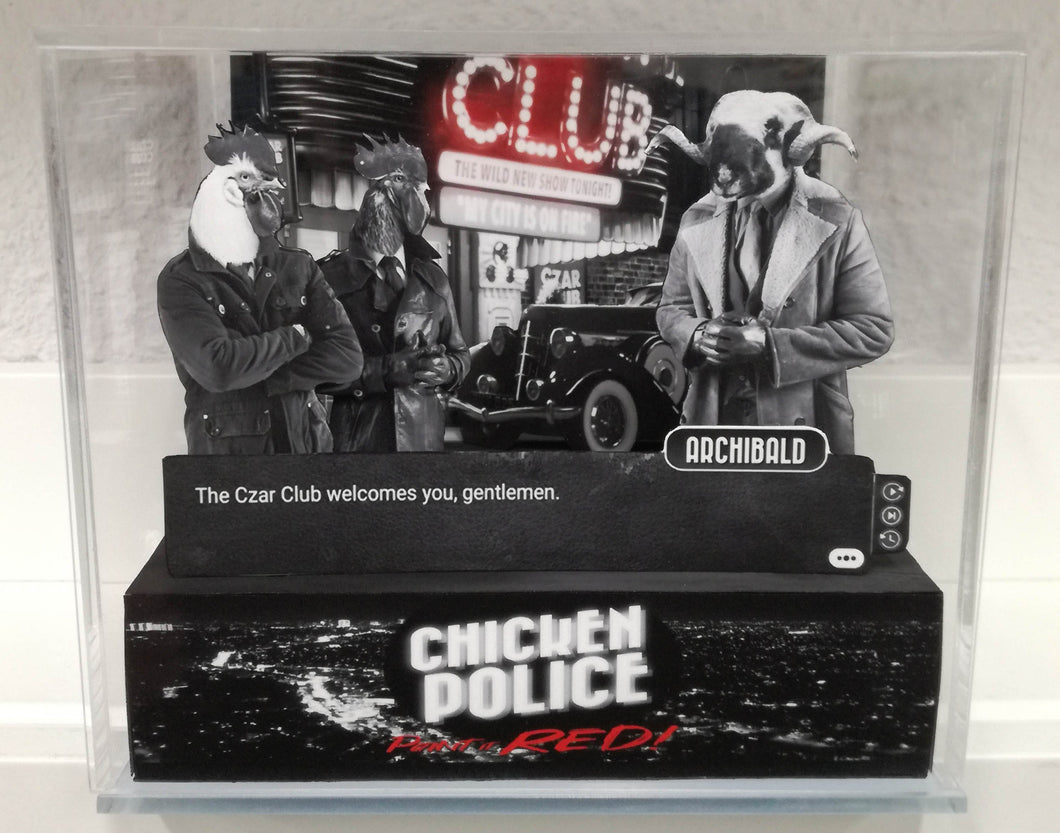 Chicken Police - Paint it RED! Cubic Diorama