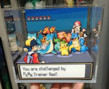 Load image into Gallery viewer, Pokemon Soul Silver/Heart Gold Red Battle Cubic Diorama