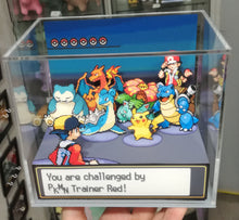 Load image into Gallery viewer, Pokemon Soul Silver/Heart Gold Red Battle Cubic Diorama