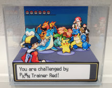 Load image into Gallery viewer, Pokemon Soul Silver/Heart Gold Red Battle Cubic Diorama