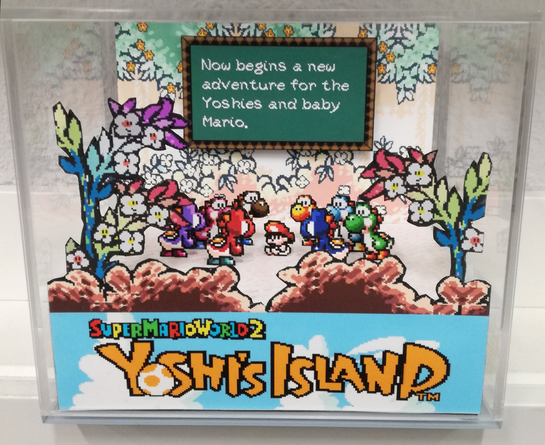 Yoshi´s Island Intro Cubic Diorama