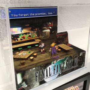 Final Fantasy VII Tifa and Cloud Cubic Diorama