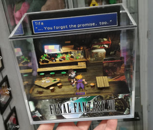 Final Fantasy VII Tifa and Cloud Cubic Diorama