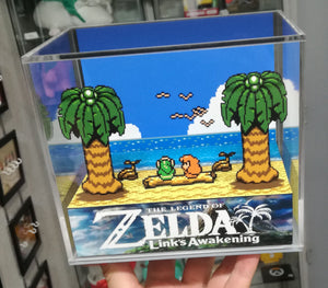 Zelda Links Awakening Cubic Diorama