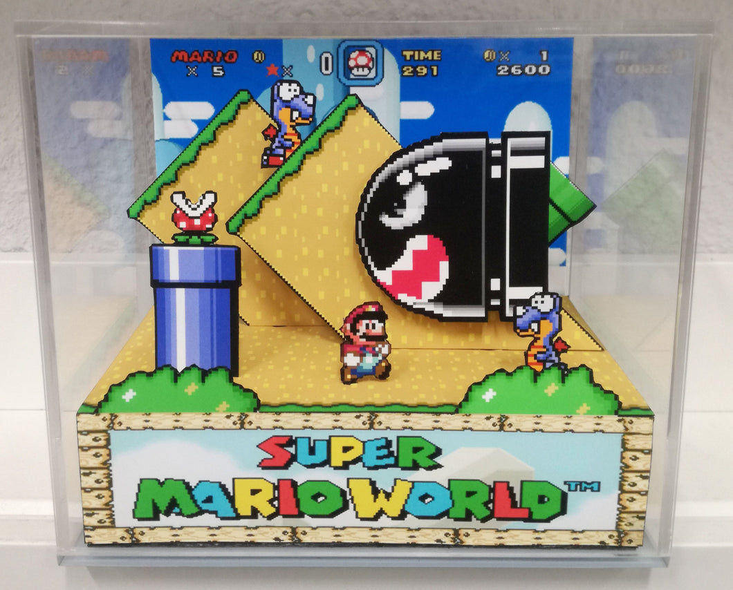 Super Mario World Cubic Diorama