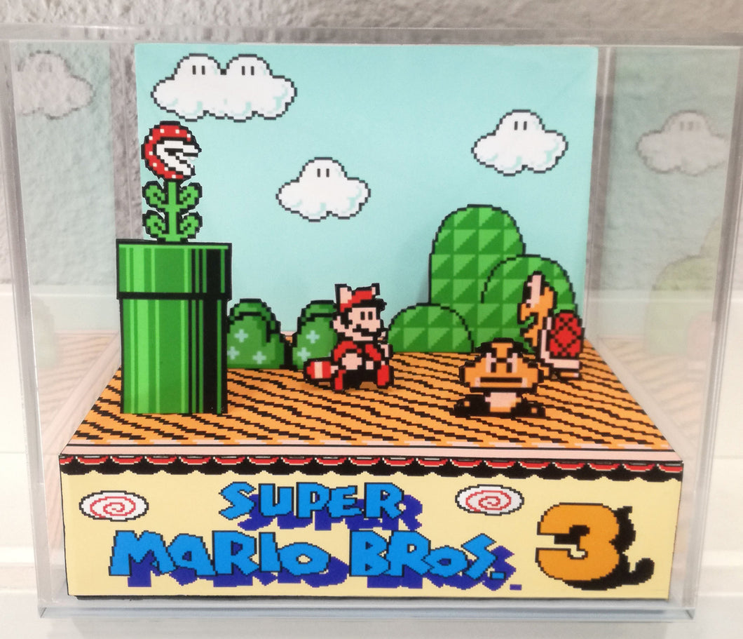 Super Mario 3 Cubic Diorama