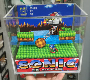 Sonic the Hedgehog First Boss Cubic Diorama