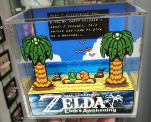 Zelda Links Awakening Cubic Diorama