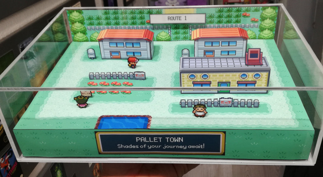 Pokemon Fire Red Pallet Town Cube Diorama