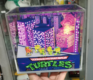 Teenage Mutant Ninja Turtles Arcade Intro Cubic Diorama