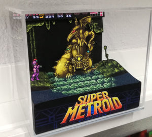 Super Metroid Golden Statue Cubic Diorama