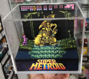 Super Metroid Golden Statue Cubic Diorama