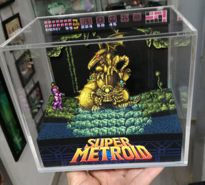 Super Metroid Golden Statue Cubic Diorama