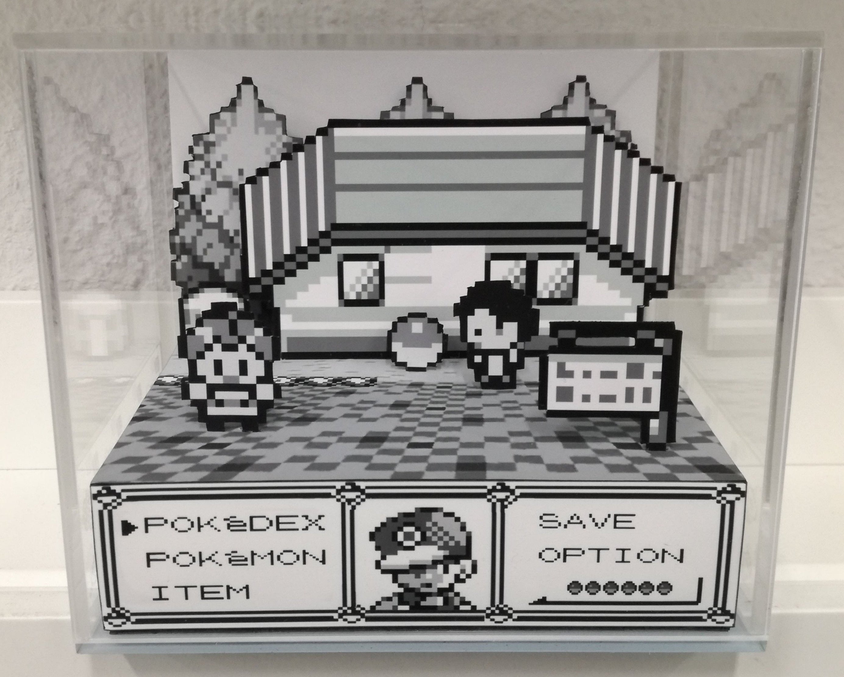 Pokemon Red/Blue - GeekRama diorama em cubo