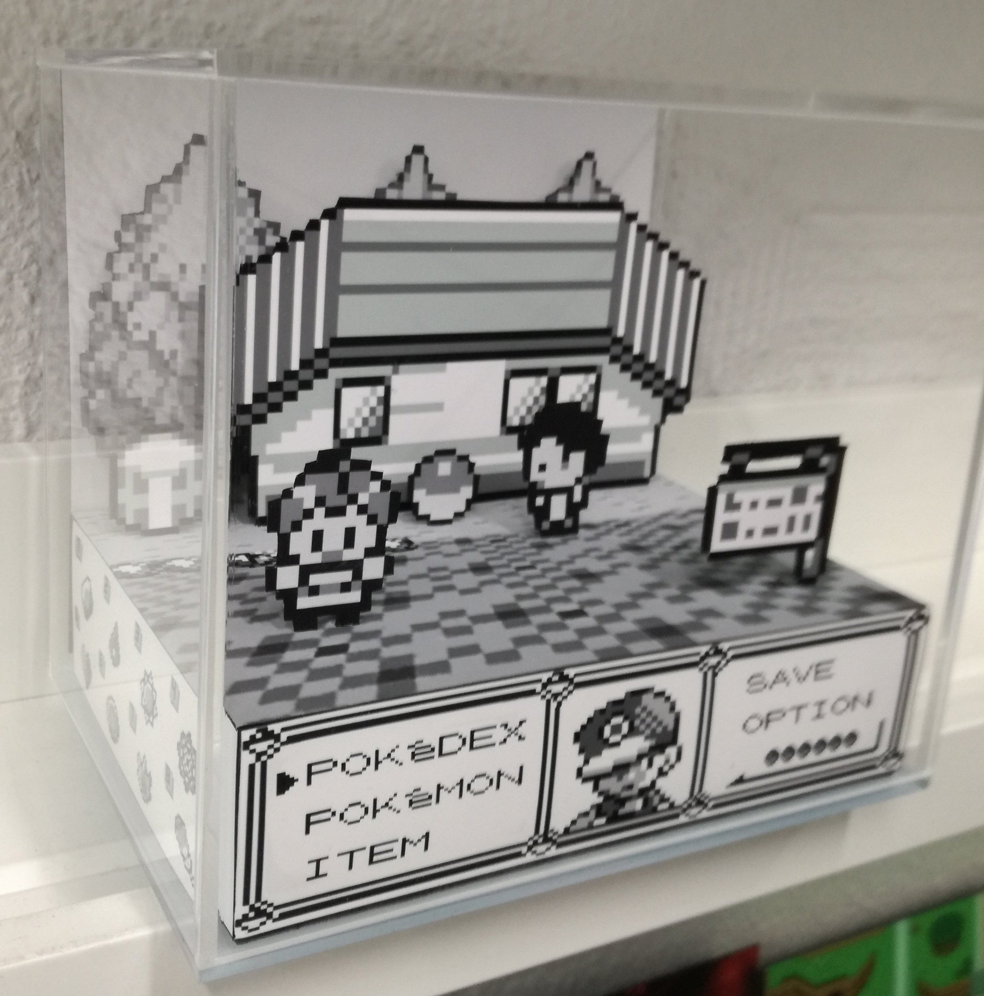 Pokemon Red/Blue - GeekRama diorama em cubo