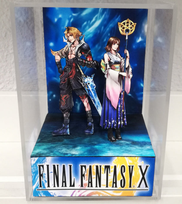 Final Fantasy X Tidus and Yuna Cubic Diorama