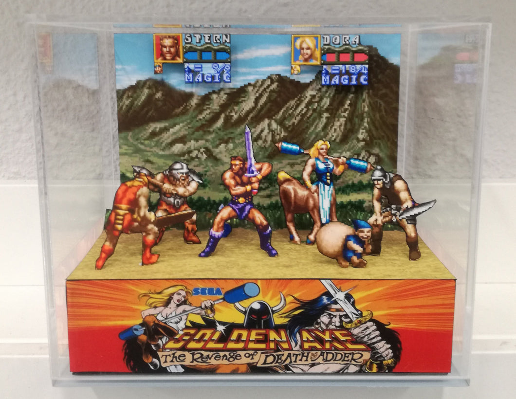 Golden Axe Revenge of Death Adder Cubic Diorama