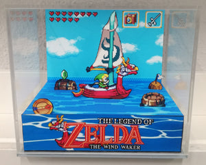 Zelda Wind Waker SNES Cubic Diorama