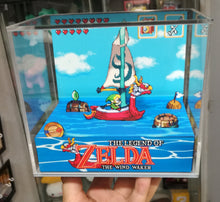 Load image into Gallery viewer, Zelda Wind Waker SNES Cubic Diorama