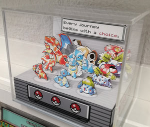 Pokemon Blue/Red Evolutions B Cubic Diorama