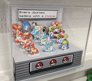 Pokemon Blue/Red Evolutions B Cubic Diorama