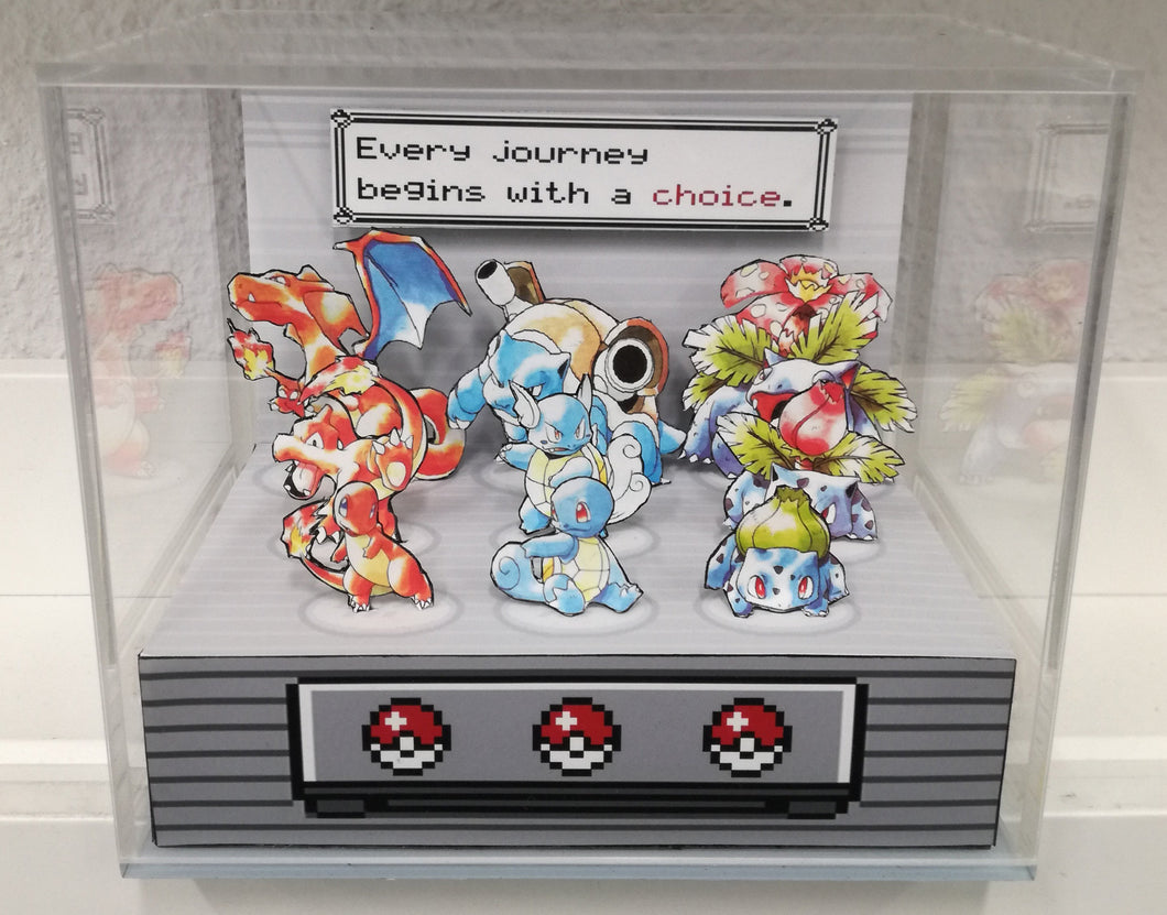 Pokemon Blue/Red Evolutions B Cubic Diorama