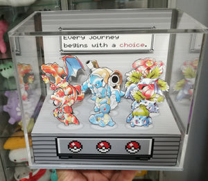 Pokemon Blue/Red Evolutions B Cubic Diorama