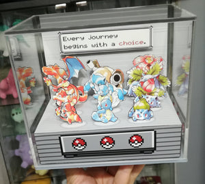 Pokemon Blue/Red Evolutions B Cubic Diorama