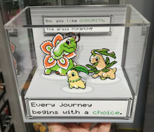 Load image into Gallery viewer, Pokemon Evolution Chikorita Cubic Diorama