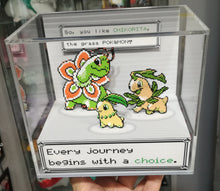 Load image into Gallery viewer, Pokemon Evolution Chikorita Cubic Diorama