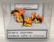 Load image into Gallery viewer, Pokemon Evolution Cyndaquil Cubic Diorama