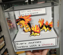 Load image into Gallery viewer, Pokemon Evolution Cyndaquil Cubic Diorama