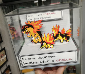 Pokemon Evolution Cyndaquil Cubic Diorama