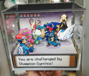 Pokemon Platinum Cynthia Battle Cubic Diorama