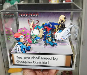 Pokemon Platinum Cynthia Battle Cubic Diorama