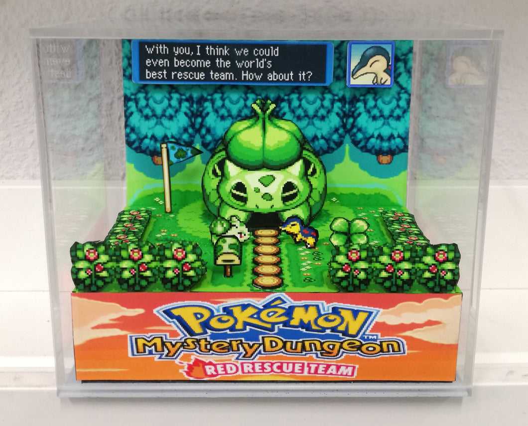 Pokemon Mystery Dungeon Bulbasaur Cubic Diorama