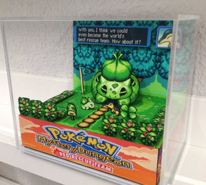 Pokemon Mystery Dungeon Bulbasaur Cubic Diorama